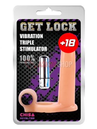 Get Lock Titreşimli Protez Penisli Halka