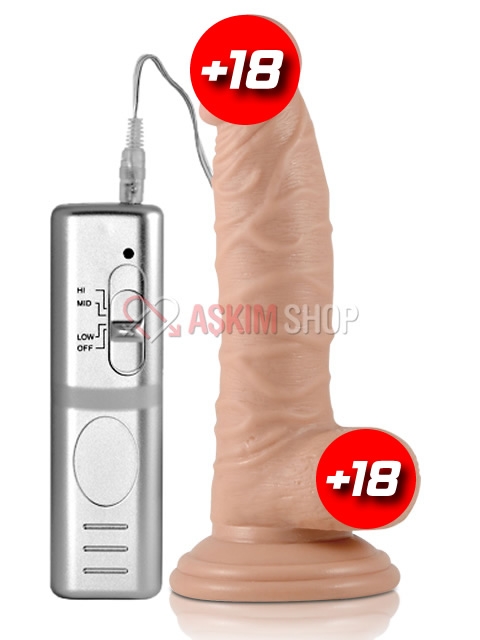 Real Extreme 19 Titreşimli Orta Boy Realistik Penis Resmi Z